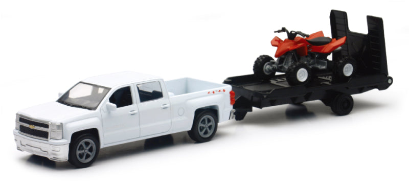 New Ray Toys Chevy Silverado Pickup with ATV/ Scale - 1:43 19535B