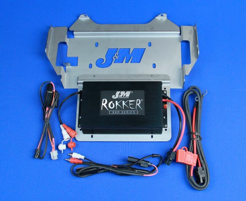 J&MRokker 350w 2-Ch Saddlebag Am 14-19 HarleyJAMP-350SD14