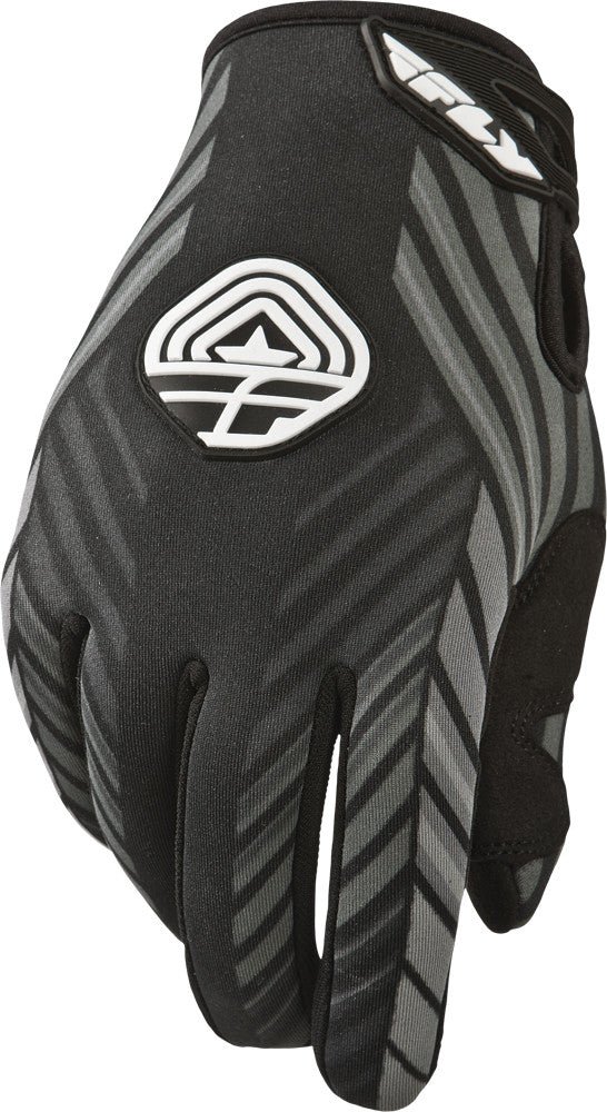 FLY RACING 907 Gloves Black/Grey Sz 8 #5841 367-640~08