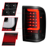 ANZO 1993-1997 Ford  Ranger LED Tail Lights w/ Light Bar Black Housing Smoked Lens 311360