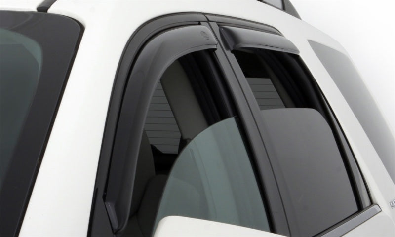 AVS 07-12 Hyundai Santa Fe Ventvisor In-Channel Front & Rear Window Deflectors 4pc - Smoke 194253