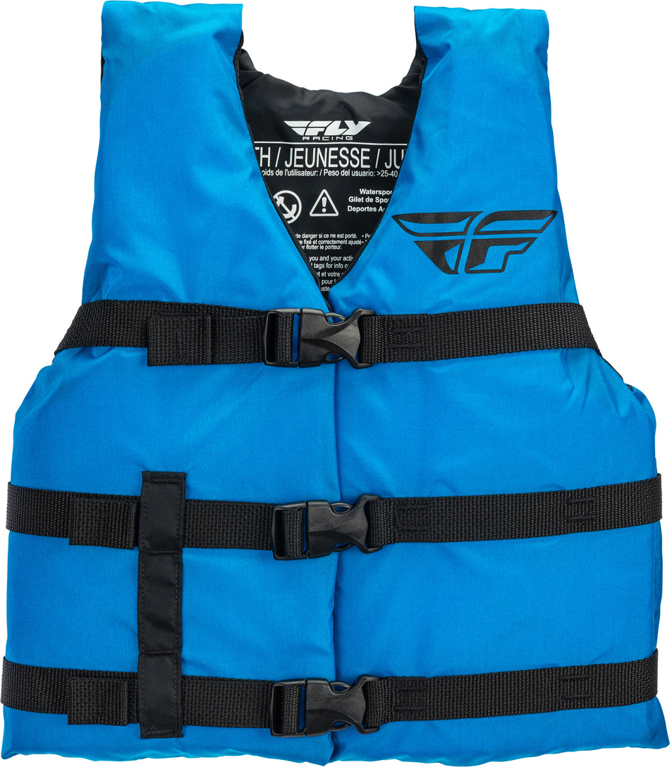 FLY RACING Youth Nylon Vest Blue 112224-500-002-20