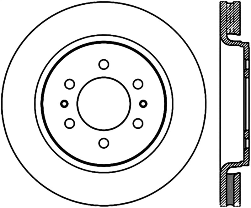 StopTech Slotted Sport Brake Cryo Rotor 07-12 Ford Expediton 126.65119CSR