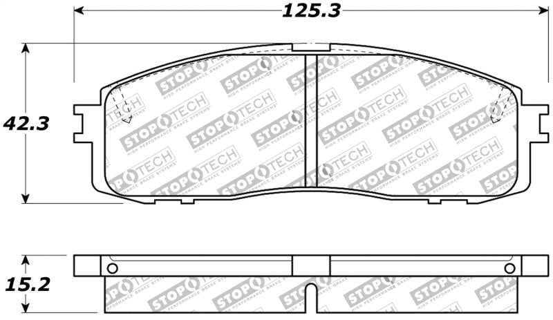 StopTech Performance 87-92 MK3 Supra Rear Brake Pads 309.0622