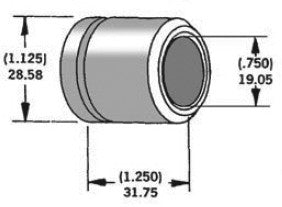 HARDDRIVE Axle Spacer Zinc 40915-94 3/4"X1.25" 339291