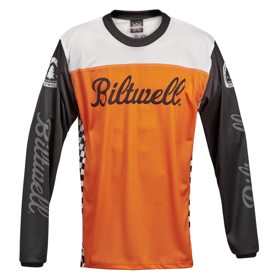 BILTWELL Good Times Jersey - Orange/Black - Small 8120-087-002