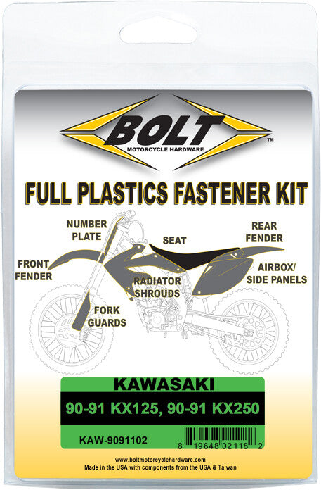 BOLT Full Plastic Fastener Kaw KAW-9091102