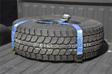 N-Fab Bed Mounted Rapid Tire Strap Universal - Gloss Black - Black Strap BM1TSBK