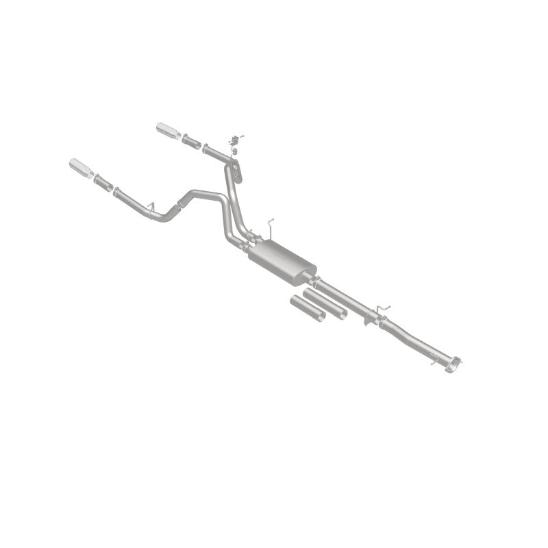 MagnaFlow Stainless Cat-Back Exhaust 2015 Chevy Silverado 2500HD 6.0L Dual Split Rear Exit 4in 19027