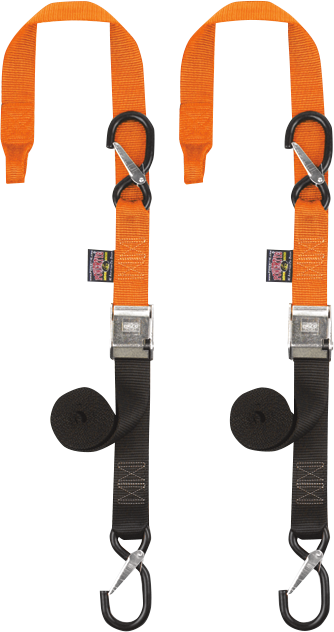 POWERTYE MFG. Cam Tie-Downs - 1-1/2" x 6-1/2' - Orange/Black 29629-S