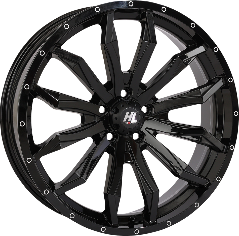 Rueda HIGH LIFTER - HL21 - Delantera/Trasera - Negro brillante - 20x7 - 5/4.5 - 4+3 (+10 mm) 20HL21-1245