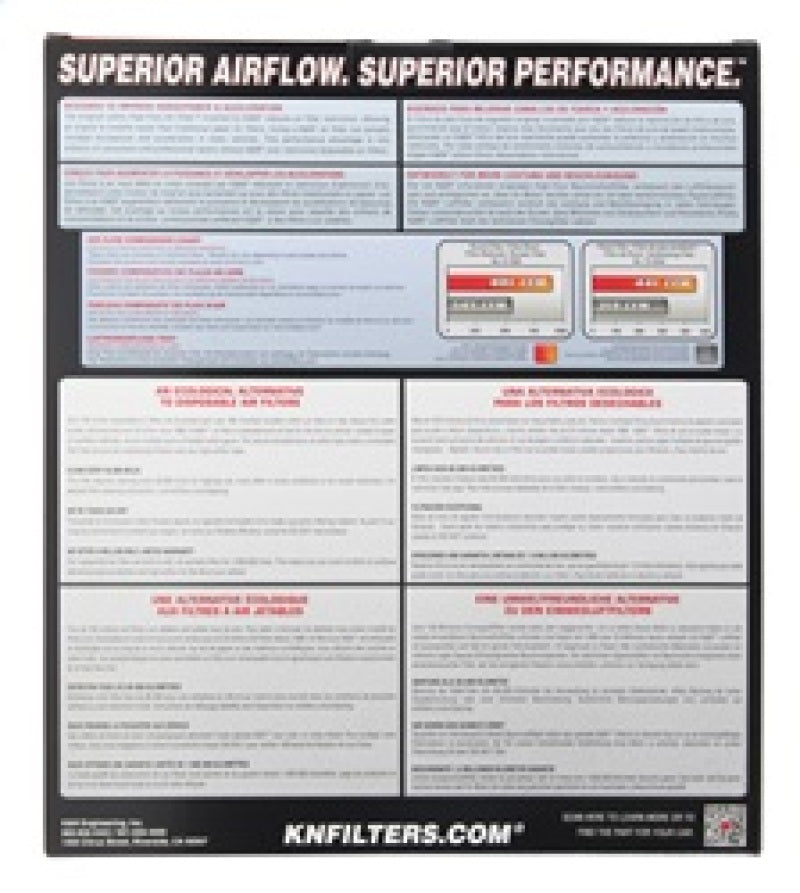 K&N 17-18 Alpha Romeo Giulia 2.9L V6 F/I Replacement Panel Air Filter 33-5085
