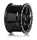 Forgestar D5 Beadlock 17x10 / 5x115 BP / ET30 / 6.6in BS Gloss Black Wheel F00170071P30