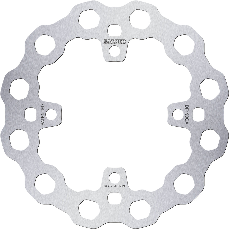 GALFER Brake Rotor Cubiq Fixed Rear Without Milling DF193QA