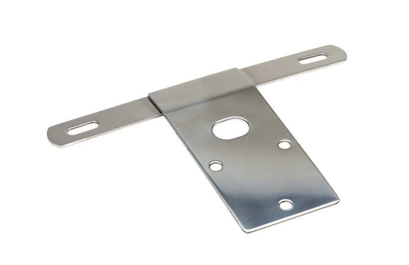 Kentrol 76-86 Jeep CJ License Plate Bracket - Polished Silver 30472