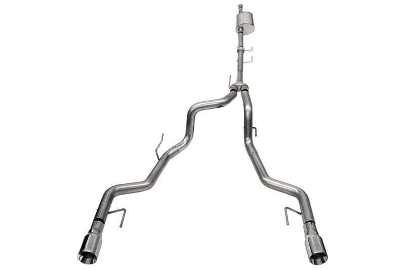 Corsa 2021-2023 Ford F-150 SuperCrew/5.5ft Bed 3.5L V6 Sport Cat-Back Dual Rear Exit-Polished 21185