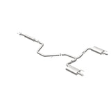 MagnaFlow Cat-Back SS 2.25/2.5 pulgadas Salida trasera doble dividida Punta pulida de 3 pulgadas 2015 Chev Impala 3.6L V6