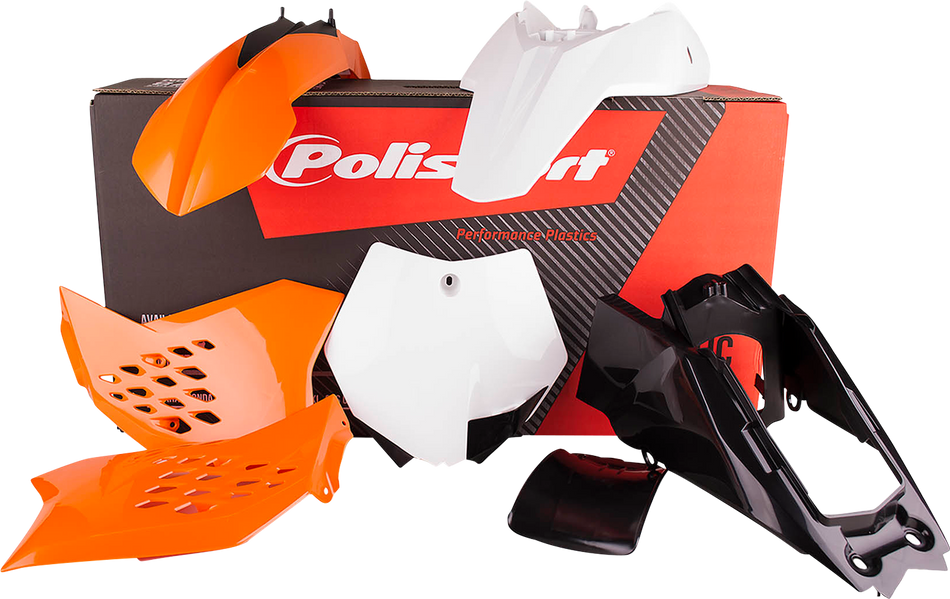 Kit de carrocería POLISPORT - '12 OEM naranja/negro/blanco - SX 65 90450 