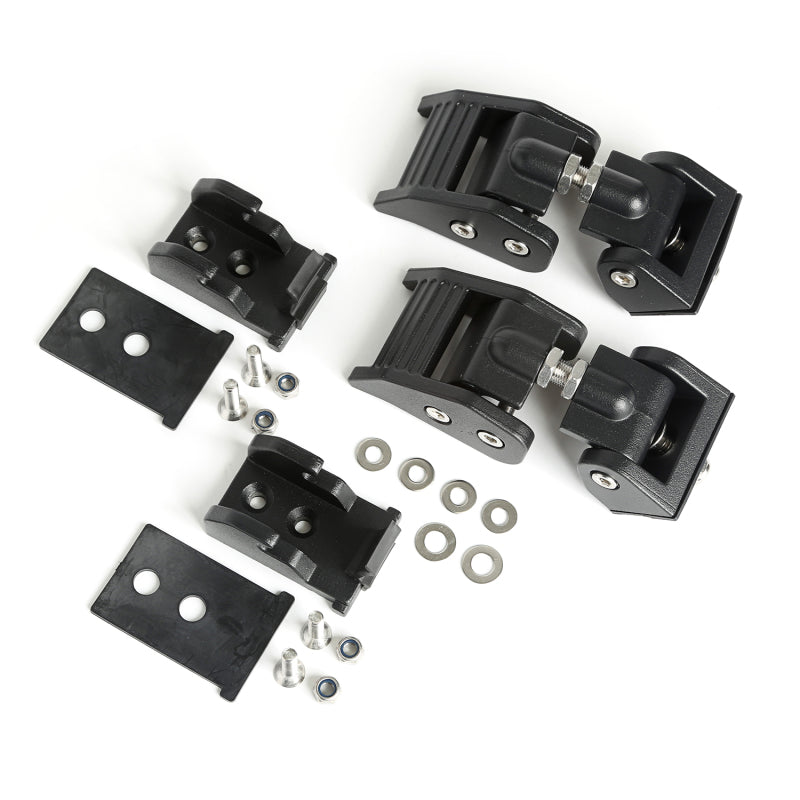 Rugged Ridge 97-06 Jeep Wrangler TJ Textured Black Hood Catches 11210.18
