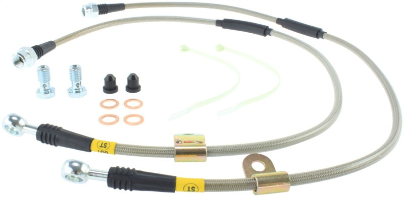 StopTech 00-06 Suburban 2500 2WD / 03-06 4WD / 03-07 Hummer H2 Stainless Steel Front Brake Line Kit 950.66004