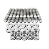BLOX Racing SUS303 Stainless Steel Exhaust Manifold Stud Kit M8 x 1.25mm 45mm in Length - 9-piece BXFL-00307-9