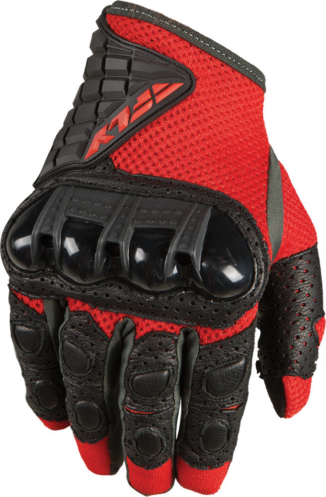 FLY RACING Coolpro Force Gloves Red/Black 2x #5841 476-4111~6