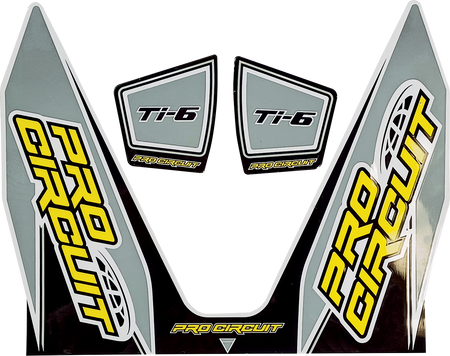 PRO CIRCUIT Ti-6 Decal - Gray DC22TI6-GRAY