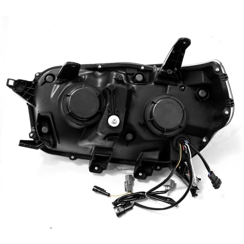 AlphaRex 10-13 Toyota 4Runner PRO-Series Proj Headlights Plank Style Alpha Blk w/Seq Signal/DRL 880754