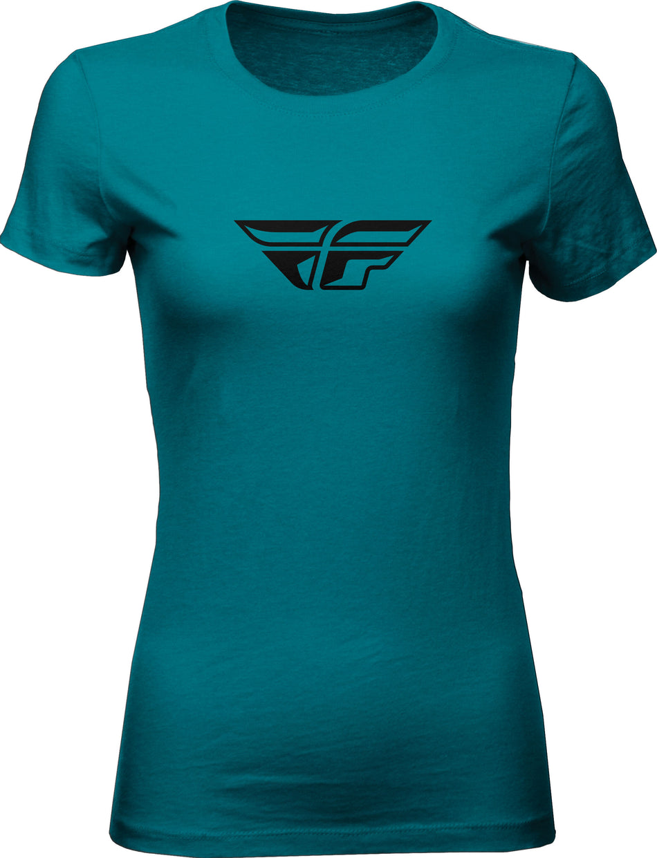 FLY RACING Damen Fly F-Wing Tee Teal 2x 356-04832X