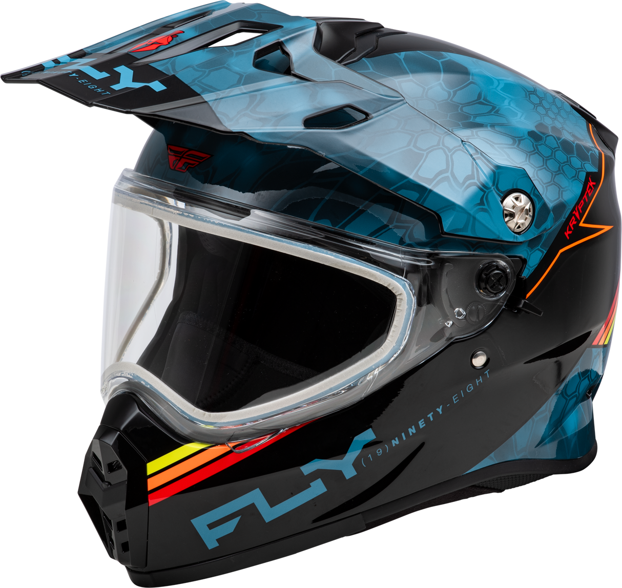 FLY RACING Trekker Cw Conceal Helmet Dual Shld Slate/Black/Red Lg 73-31359L