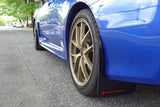 Rally Armor 15-21 Subaru WRX/STI (Sedan ONLY) Black UR Mud Flap w/ Blue Logo MF32-UR-BLK/BL