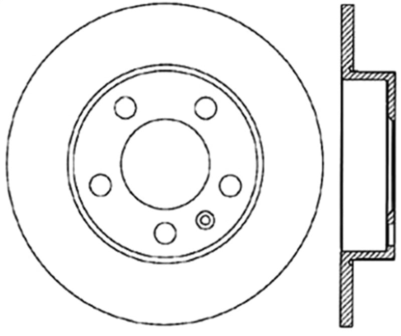 StopTech Slotted & Drilled Sport Brake Rotor 127.33057L