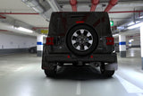Rally Armor 18-22 Jeep JL Wrangler Black UR Mud Flap w/ Red Logo MF54-UR-BLK/RD
