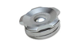 Vibrant 2in OD Aluminum Weld Bungs w/ Polished Aluminum Threaded Cap (incl. O-Ring) 11290