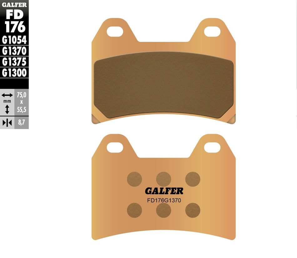 GALFER Brake Pads Sintered Fd176g1370 FD176G1370