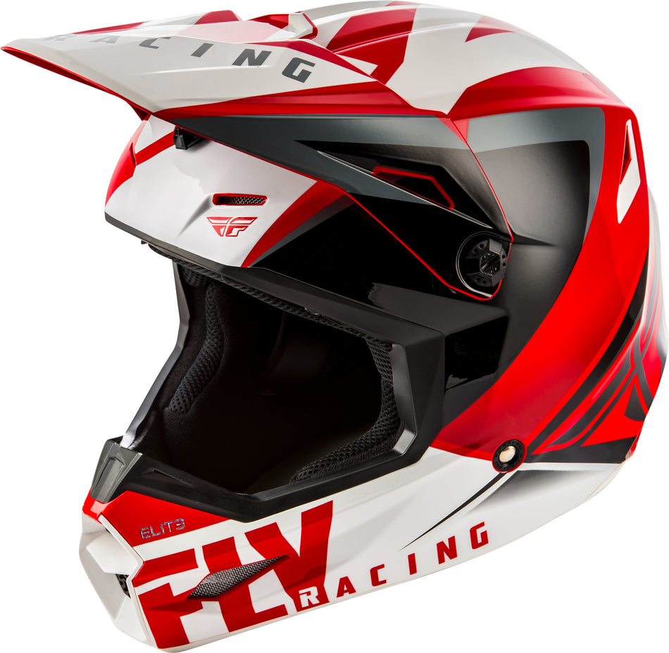 FLY RACING Elite Vigilant Helm Rot/Schwarz 2x 73-8612-9