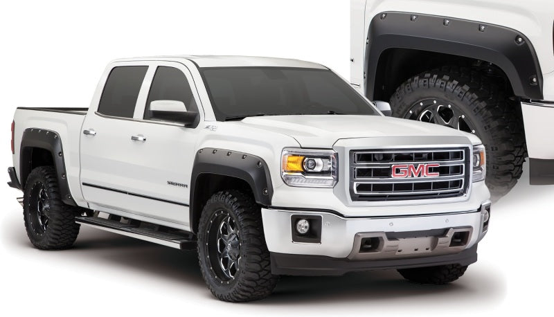Bushwacker 14-15 GMC Sierra 1500 Pocket Style Flares 4pc - Black 40960-02
