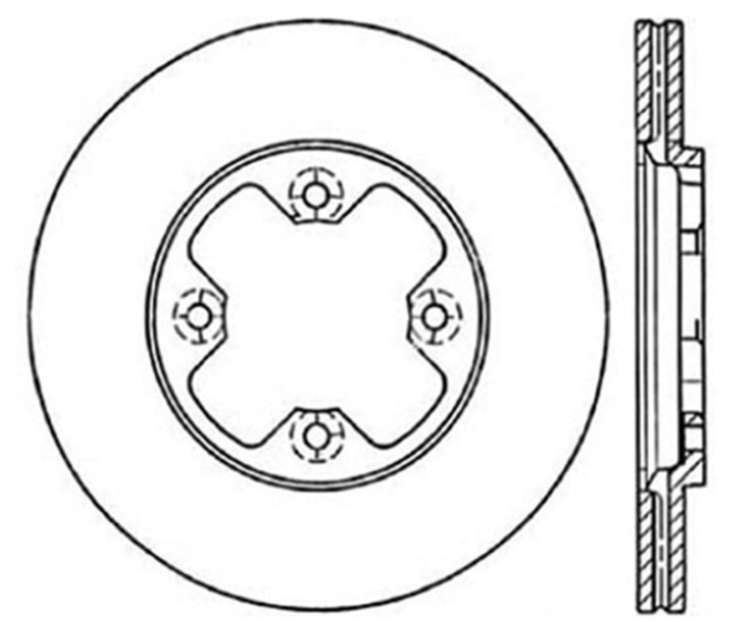 StopTech Slotted & Drilled Sport Brake Rotor 127.42005L