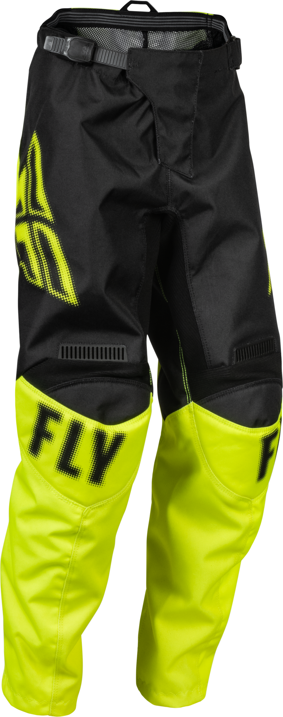 FLY RACING Youth F-16 Pants Black/Hi-Vis Sz 18 376-23018