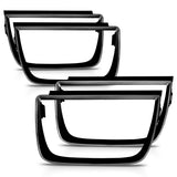 ANZO Taillight Bezels 2010-2013 Chevrolet Camaro Taillight Bezels - 4pc Flat Black 351001
