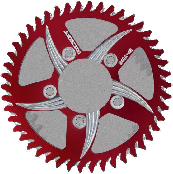 VORTEX Rear Cat5 Sprocket Aluminum 42t-520 Red Hon 245AZR-42