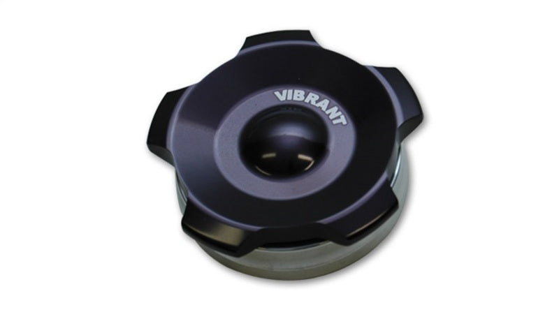 Vibrant 2.75in OD Aluminum Weld Bungs w/ Anodized Black Aluminum Threaded Cap (incl. O-Ring) 11295