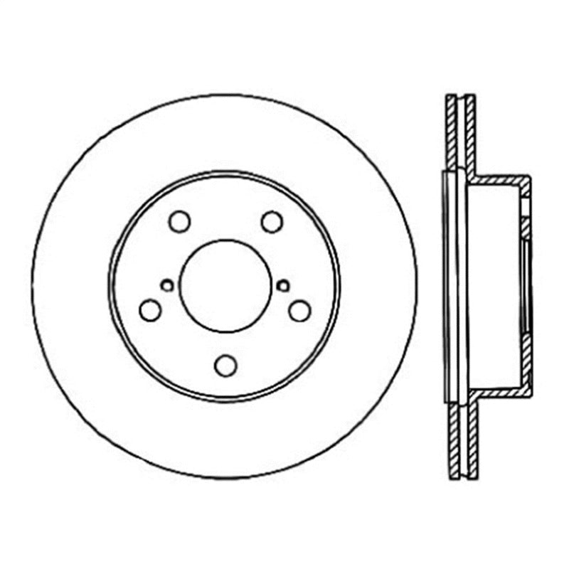 StopTech Power Slot 05-07 STi Rear Left Slotted Rotor 126.47023SL