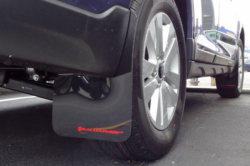 Rally Armor 2015 Subaru Outback UR Black Mud Flap w/ Grey Logo MF36-UR-BLK/GRY