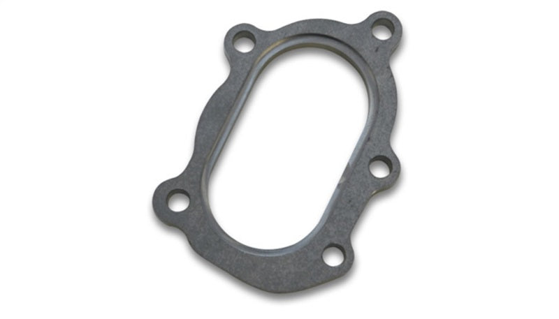 Vibrant GT25R / GT28R Discharge Flange with Oval Outlet (5 Bolt) Mild Steel 1/2in Thick 14480