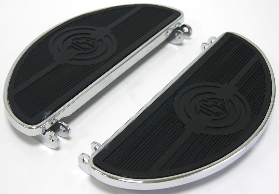 HARDDRIVE Floorboard Set Oval W/Usa Logo Flst 86-17 Flt 84-Up 30-151