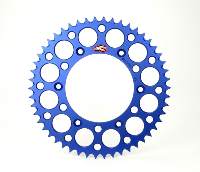 Renthal 15-22 Yamaha WR 250F/ YZ 250F/FX/ 2005 YZ450F Rear Grooved Sprocket - Blue 520-51P Teeth 150U-520-51GBBU