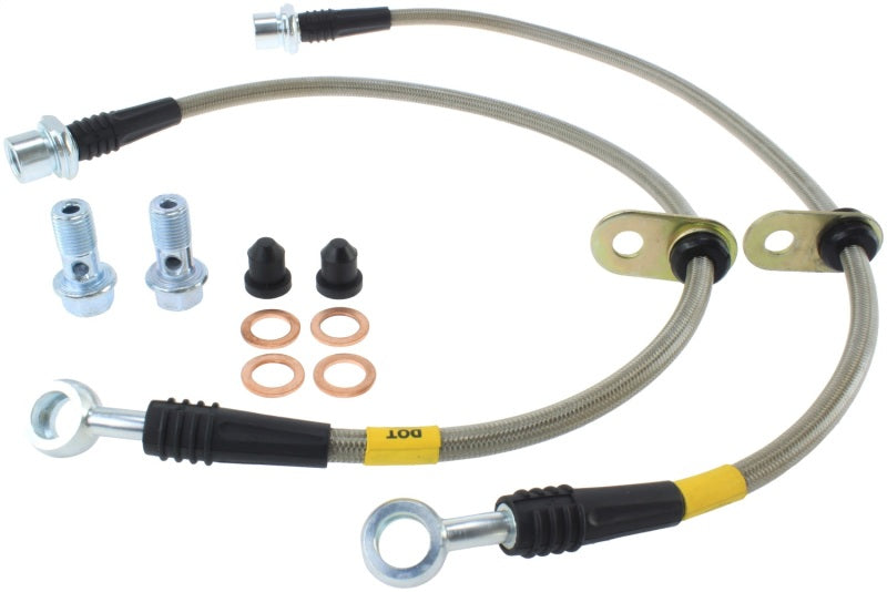 StopTech 94-99 Toyota Celica Front Stainless Steel Brake Lines 950.4402