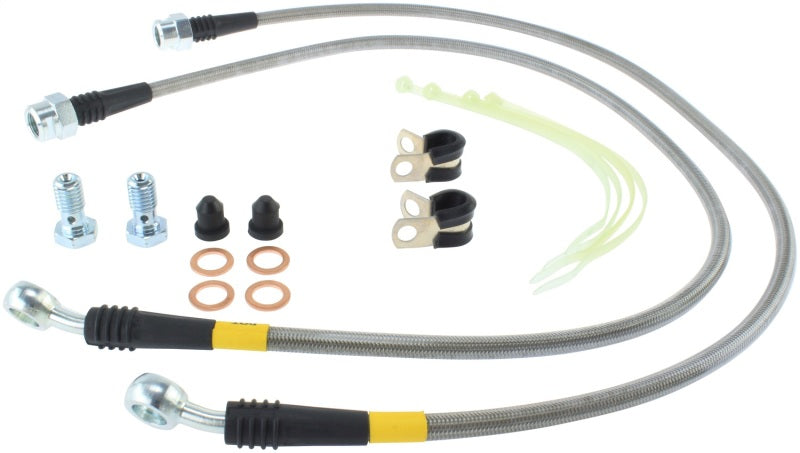 StopTech 02-05 Avalanche / 99-05 Silverado 1500 2WD/4WD Stainless Steel Front Brake Lines 950.66001