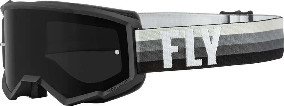 FLY RACING Youth Zone Goggle Black/Grey W/ Dark Smoke Lens 37-51711